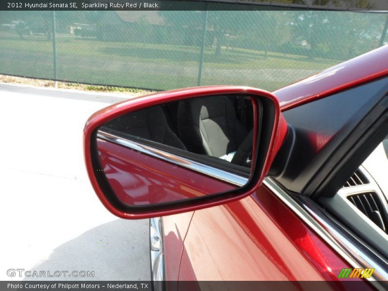 Sparkling Ruby Red / Black 2012 Hyundai Sonata SE