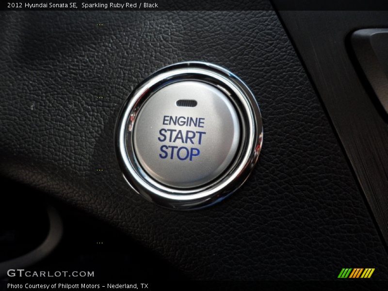 Sparkling Ruby Red / Black 2012 Hyundai Sonata SE