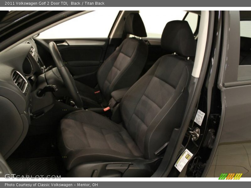 Black / Titan Black 2011 Volkswagen Golf 2 Door TDI