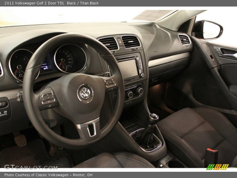 Dashboard of 2011 Golf 2 Door TDI