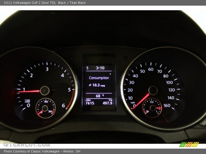  2011 Golf 2 Door TDI 2 Door TDI Gauges