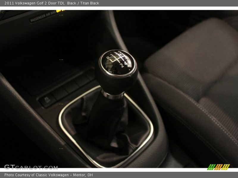  2011 Golf 2 Door TDI 6 Speed Manual Shifter