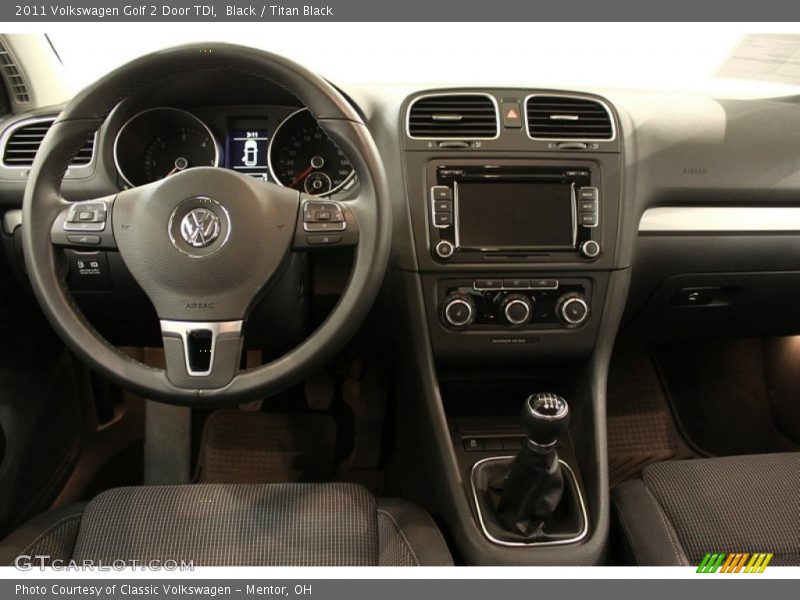 Dashboard of 2011 Golf 2 Door TDI