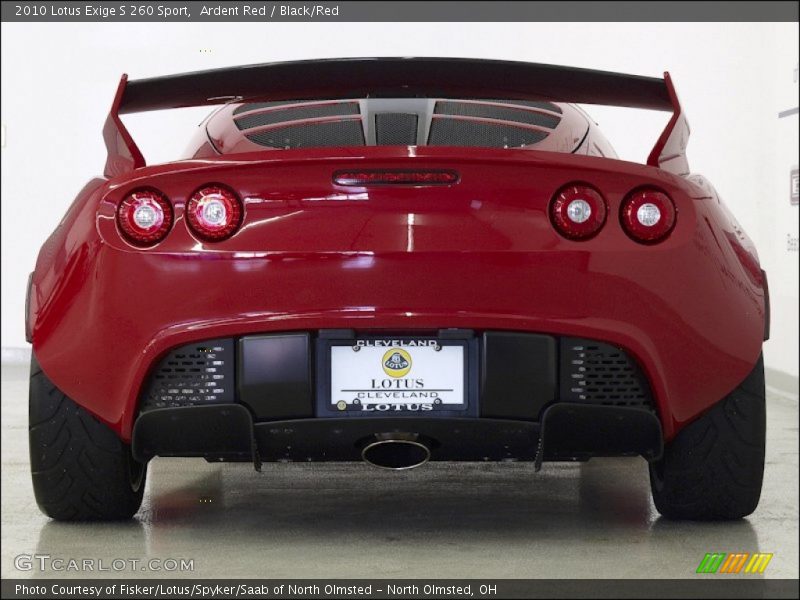 Ardent Red / Black/Red 2010 Lotus Exige S 260 Sport