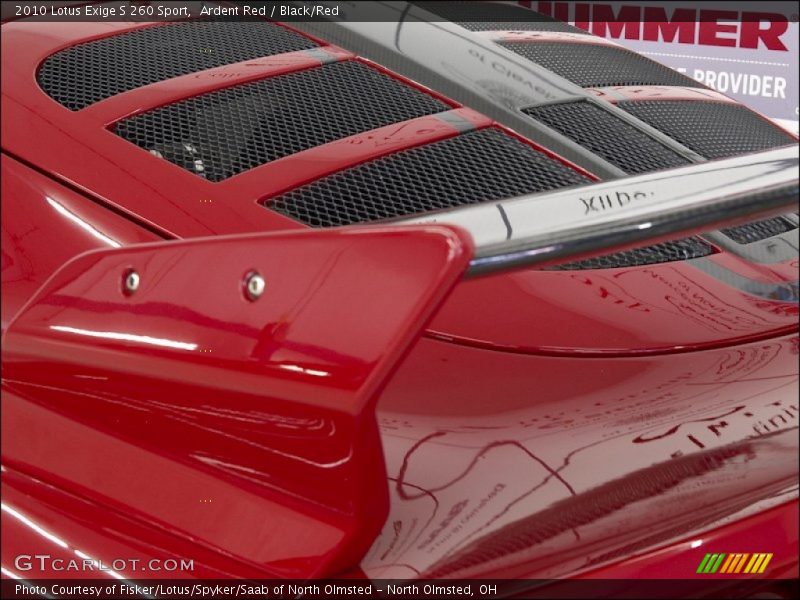 Ardent Red / Black/Red 2010 Lotus Exige S 260 Sport