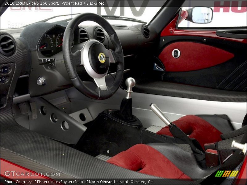  2010 Exige S 260 Sport Black/Red Interior