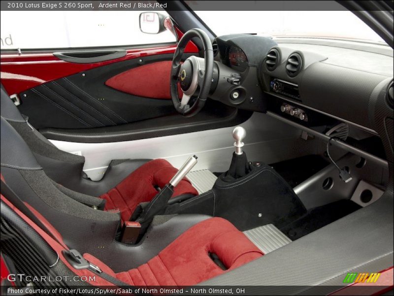  2010 Exige S 260 Sport Black/Red Interior