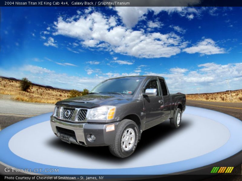 Galaxy Black / Graphite/Titanium 2004 Nissan Titan XE King Cab 4x4