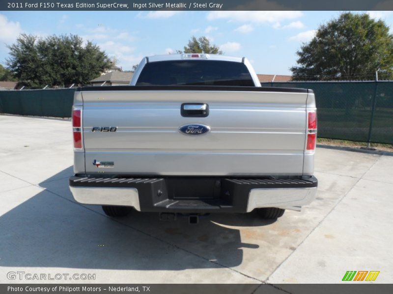 Ingot Silver Metallic / Steel Gray 2011 Ford F150 Texas Edition SuperCrew