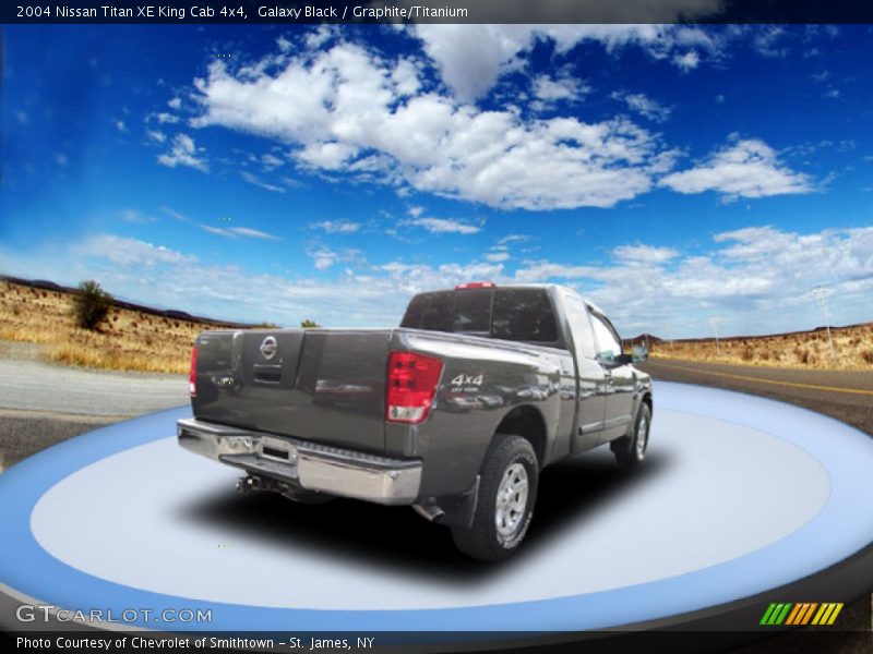 Galaxy Black / Graphite/Titanium 2004 Nissan Titan XE King Cab 4x4