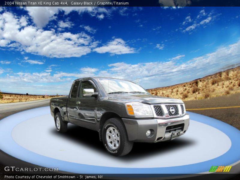 Galaxy Black / Graphite/Titanium 2004 Nissan Titan XE King Cab 4x4