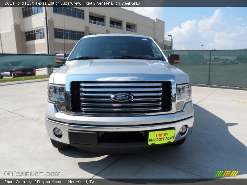 Ingot Silver Metallic / Steel Gray 2011 Ford F150 Texas Edition SuperCrew