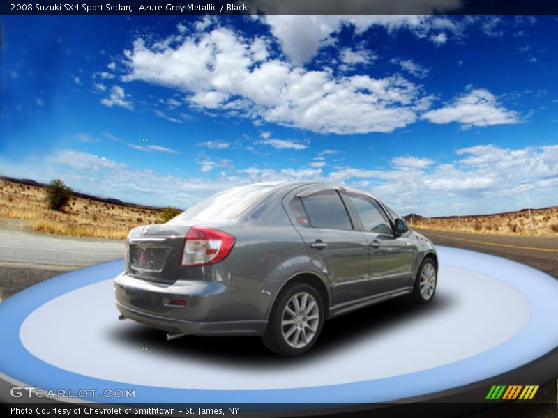 Azure Grey Metallic / Black 2008 Suzuki SX4 Sport Sedan