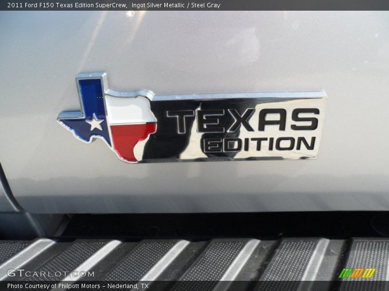 Ingot Silver Metallic / Steel Gray 2011 Ford F150 Texas Edition SuperCrew