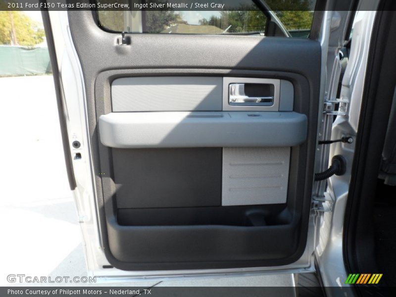 Ingot Silver Metallic / Steel Gray 2011 Ford F150 Texas Edition SuperCrew