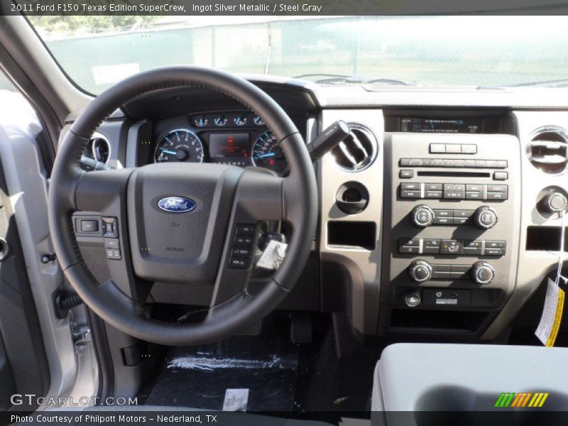 Ingot Silver Metallic / Steel Gray 2011 Ford F150 Texas Edition SuperCrew
