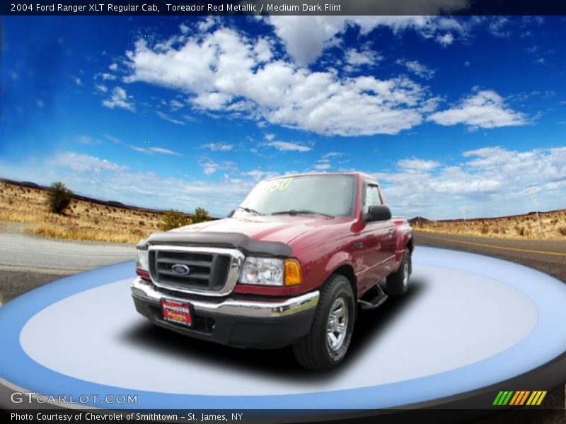 Toreador Red Metallic / Medium Dark Flint 2004 Ford Ranger XLT Regular Cab