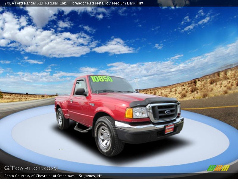 Toreador Red Metallic / Medium Dark Flint 2004 Ford Ranger XLT Regular Cab