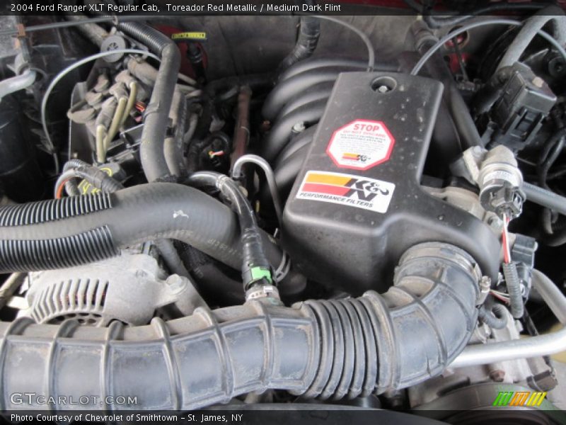 Toreador Red Metallic / Medium Dark Flint 2004 Ford Ranger XLT Regular Cab