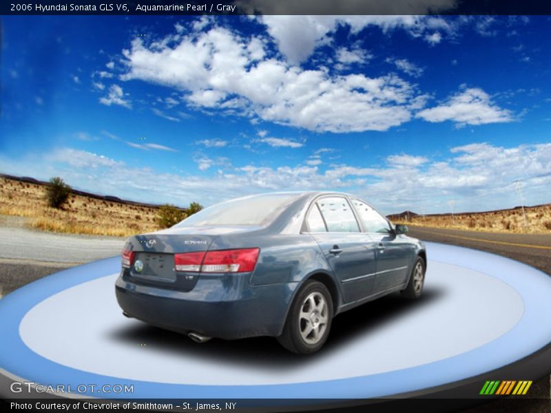 Aquamarine Pearl / Gray 2006 Hyundai Sonata GLS V6