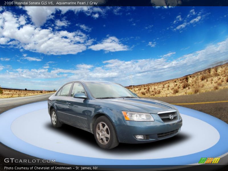 Aquamarine Pearl / Gray 2006 Hyundai Sonata GLS V6