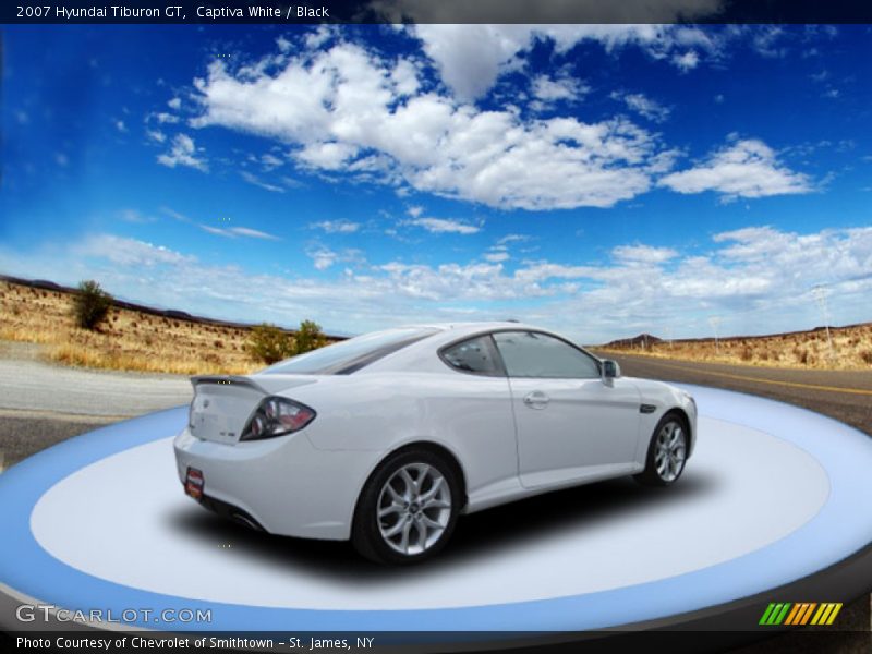 Captiva White / Black 2007 Hyundai Tiburon GT