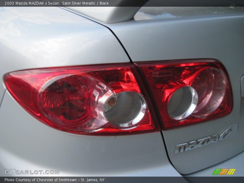 Satin Silver Metallic / Black 2003 Mazda MAZDA6 s Sedan