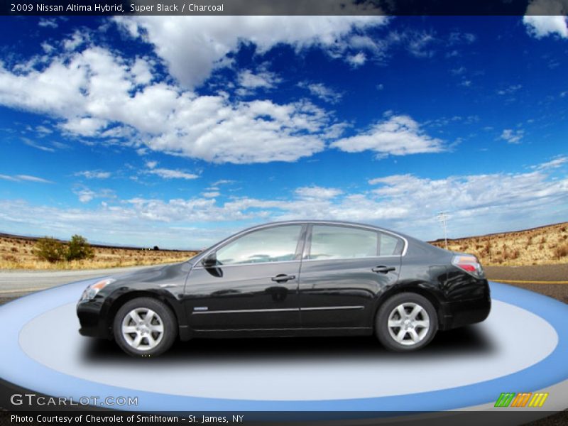 Super Black / Charcoal 2009 Nissan Altima Hybrid