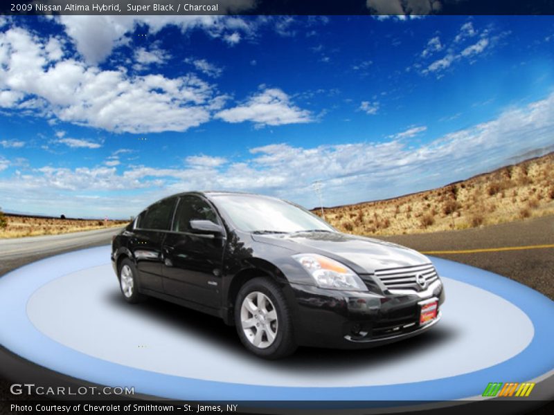 Super Black / Charcoal 2009 Nissan Altima Hybrid