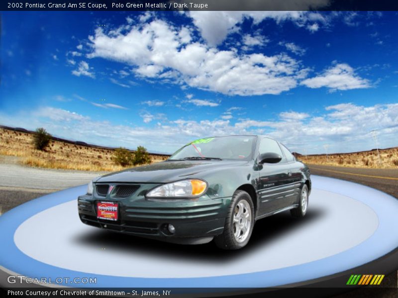 Polo Green Metallic / Dark Taupe 2002 Pontiac Grand Am SE Coupe