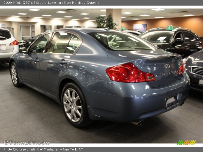Lakeshore Slate Metallic / Graphite 2009 Infiniti G 37 x S Sedan
