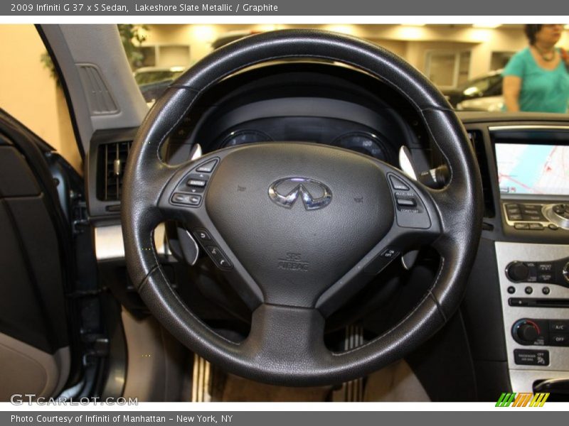 Lakeshore Slate Metallic / Graphite 2009 Infiniti G 37 x S Sedan