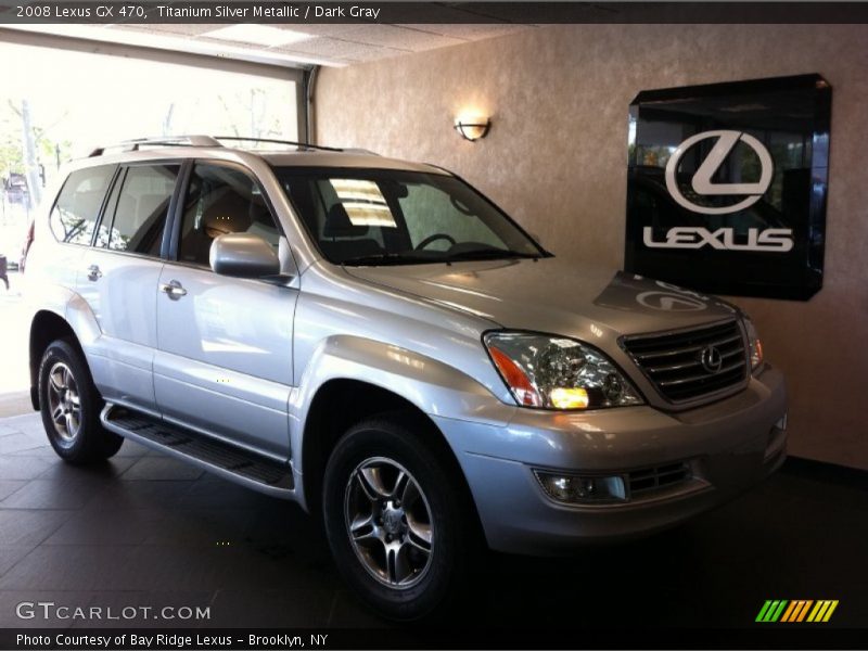 Titanium Silver Metallic / Dark Gray 2008 Lexus GX 470