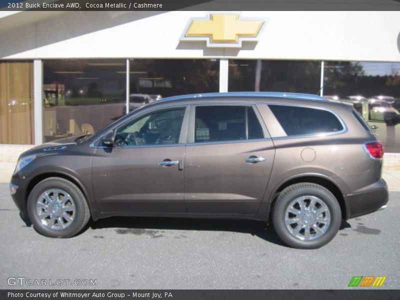 Cocoa Metallic / Cashmere 2012 Buick Enclave AWD