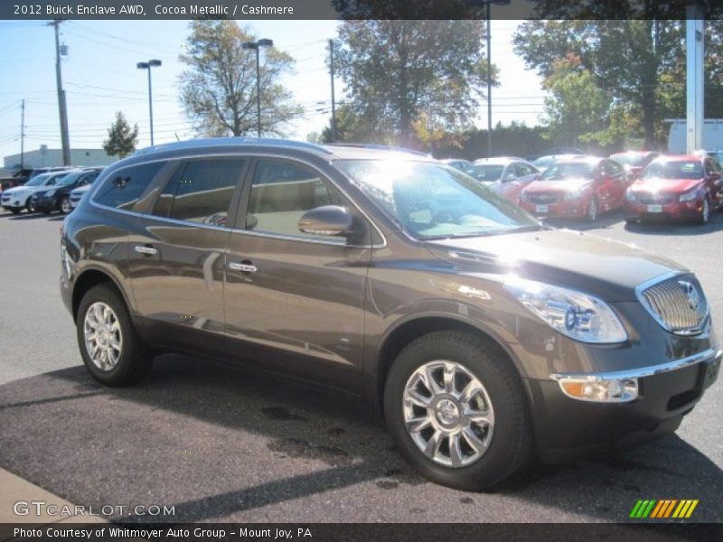 Cocoa Metallic / Cashmere 2012 Buick Enclave AWD