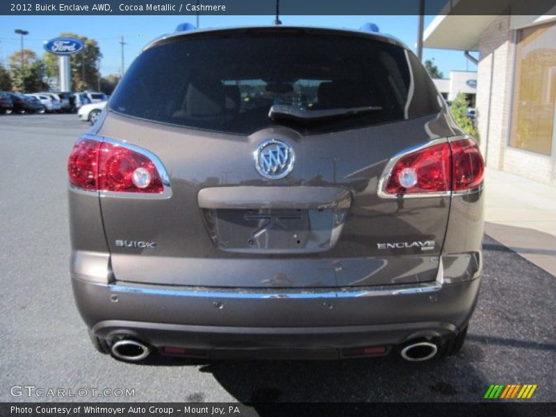 Cocoa Metallic / Cashmere 2012 Buick Enclave AWD