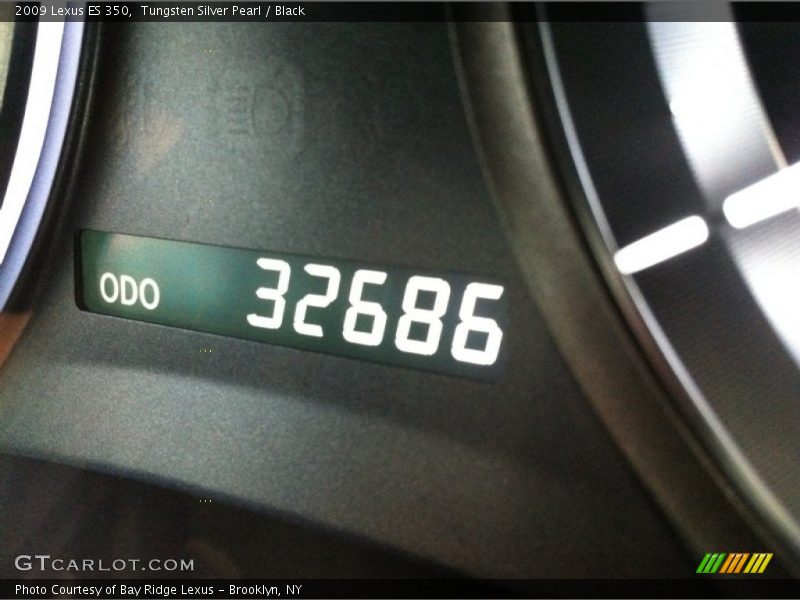 Tungsten Silver Pearl / Black 2009 Lexus ES 350