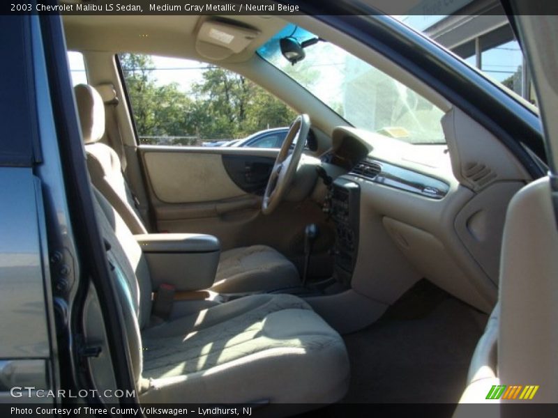 Medium Gray Metallic / Neutral Beige 2003 Chevrolet Malibu LS Sedan