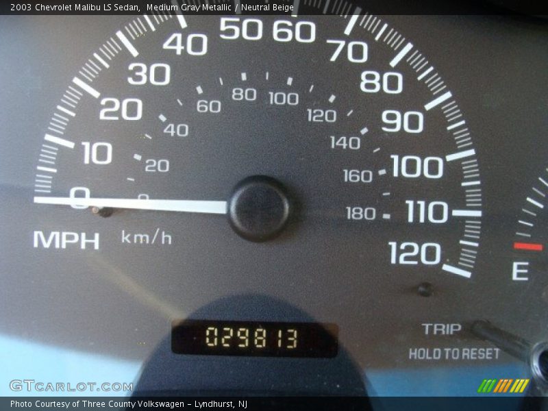 Medium Gray Metallic / Neutral Beige 2003 Chevrolet Malibu LS Sedan