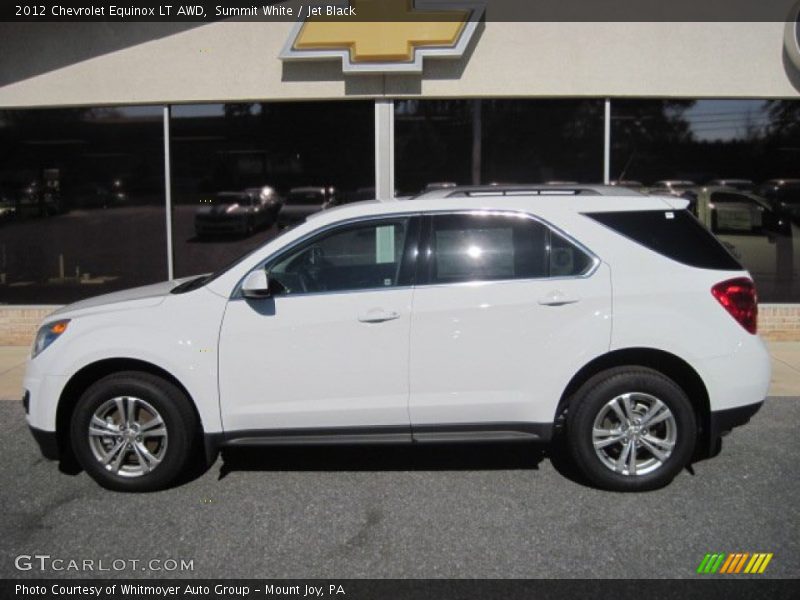 Summit White / Jet Black 2012 Chevrolet Equinox LT AWD