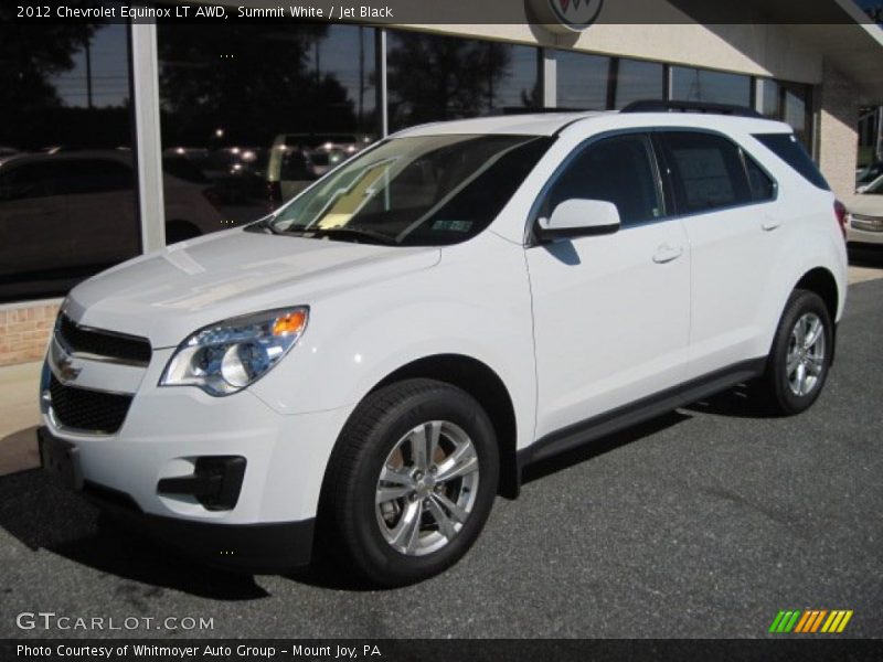 Summit White / Jet Black 2012 Chevrolet Equinox LT AWD