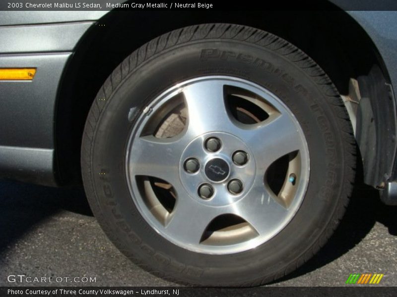 Medium Gray Metallic / Neutral Beige 2003 Chevrolet Malibu LS Sedan