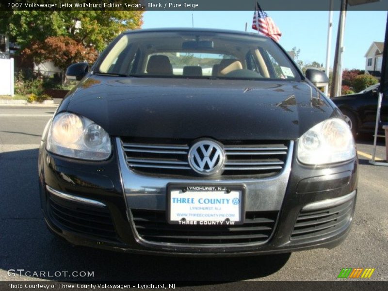 Black / Pure Beige 2007 Volkswagen Jetta Wolfsburg Edition Sedan