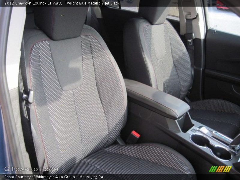 Twilight Blue Metallic / Jet Black 2012 Chevrolet Equinox LT AWD