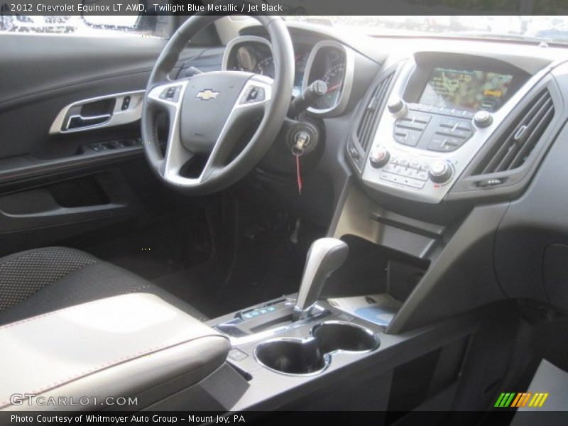 Twilight Blue Metallic / Jet Black 2012 Chevrolet Equinox LT AWD