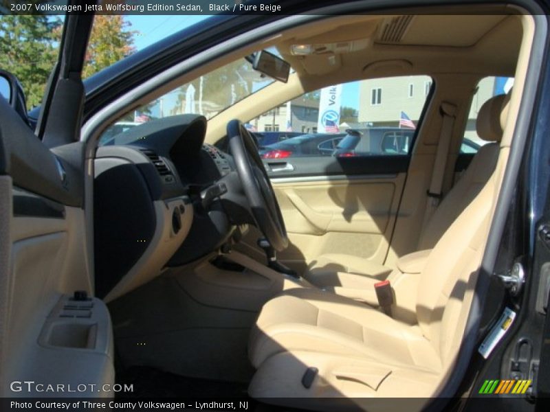 Black / Pure Beige 2007 Volkswagen Jetta Wolfsburg Edition Sedan