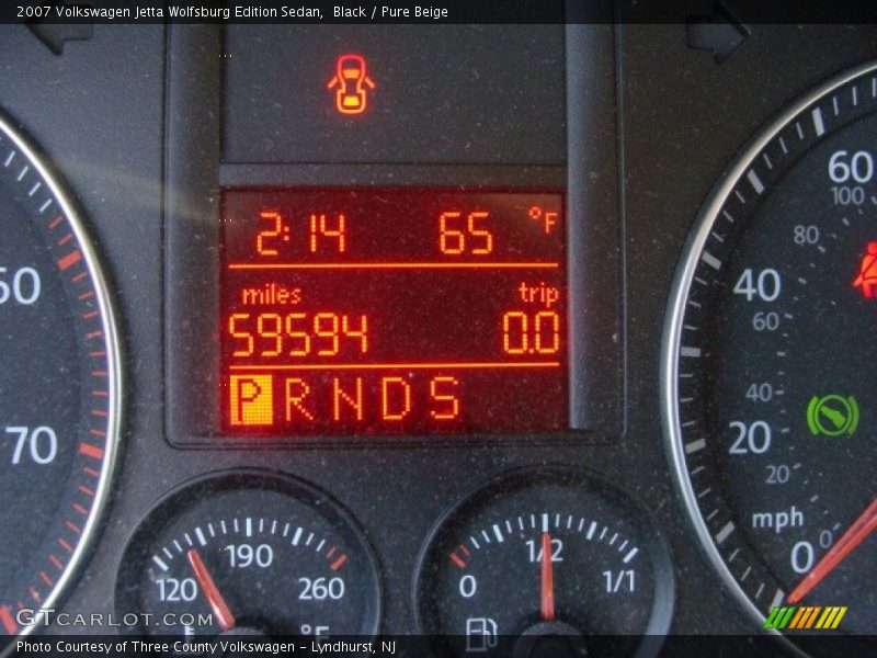 Black / Pure Beige 2007 Volkswagen Jetta Wolfsburg Edition Sedan