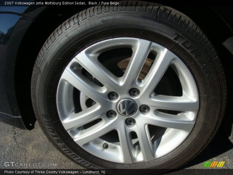 Black / Pure Beige 2007 Volkswagen Jetta Wolfsburg Edition Sedan