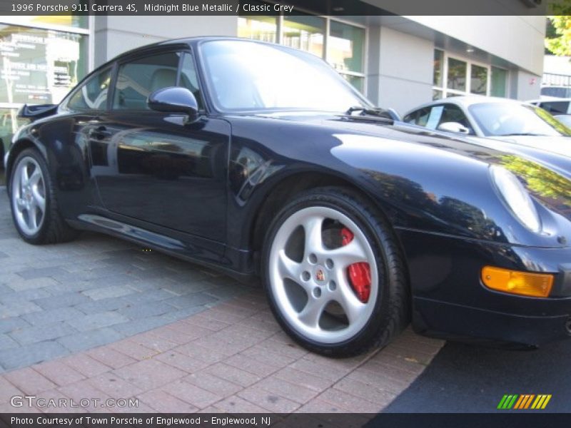 Midnight Blue Metallic / Classic Grey 1996 Porsche 911 Carrera 4S