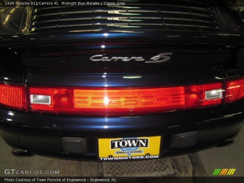 Midnight Blue Metallic / Classic Grey 1996 Porsche 911 Carrera 4S